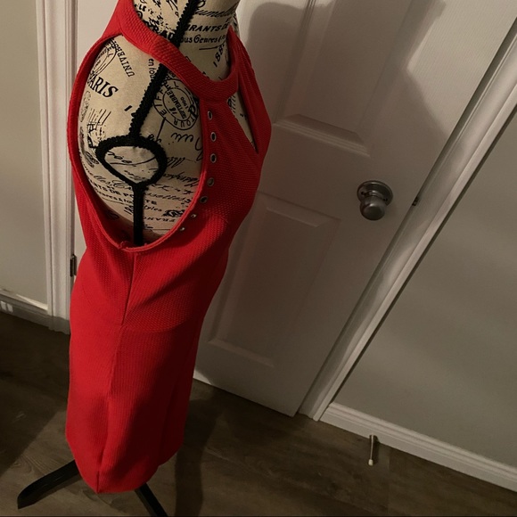 XOXO hot pink grommet fit and flare dress - Picture 10 of 16